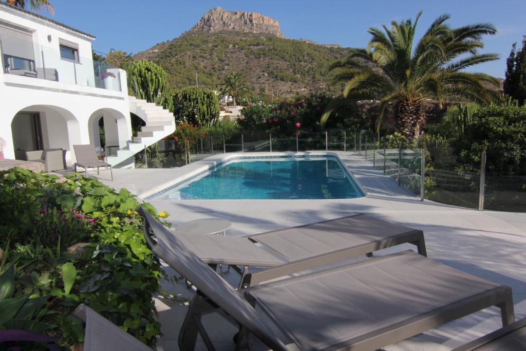 terrace, garden, pool, villa, yard