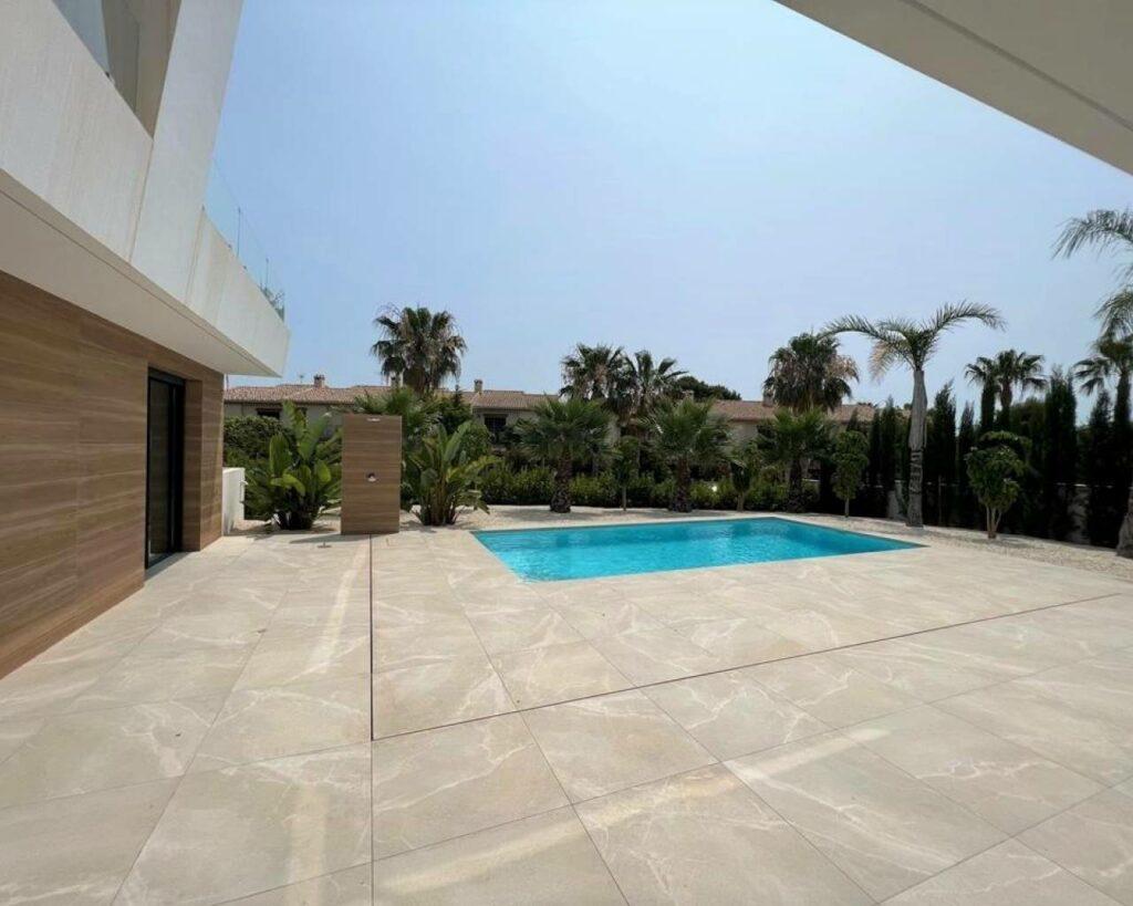 terrace, pool, garden