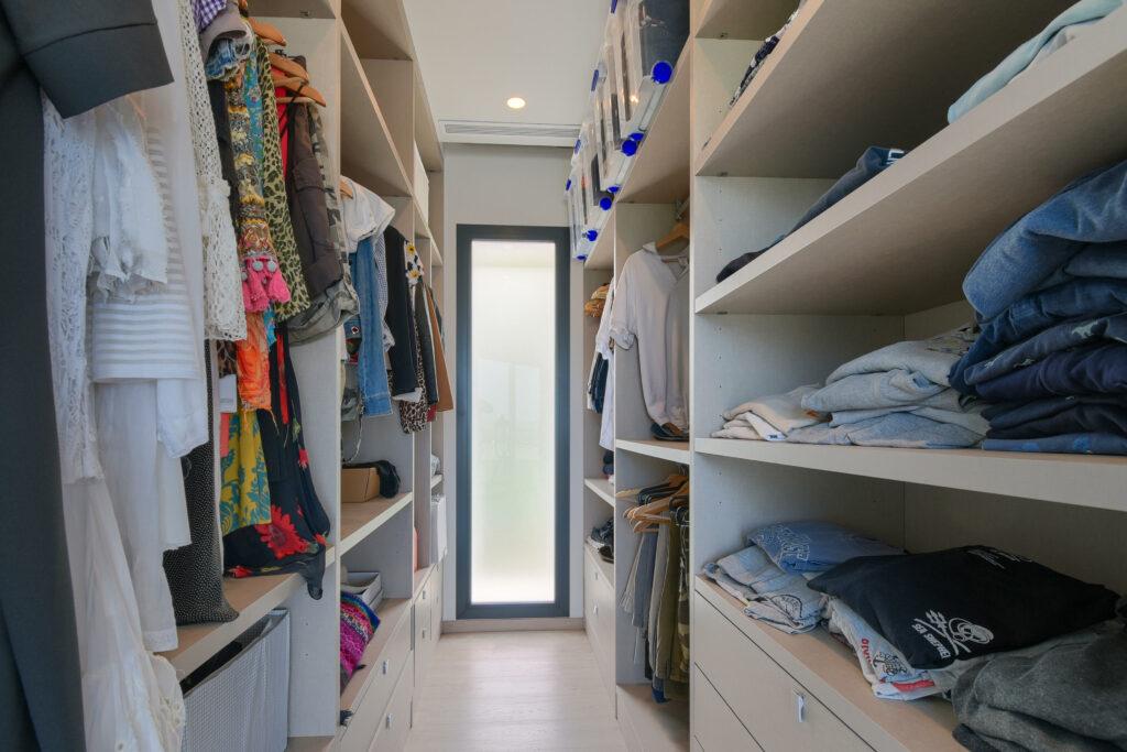 closet, wardrobe