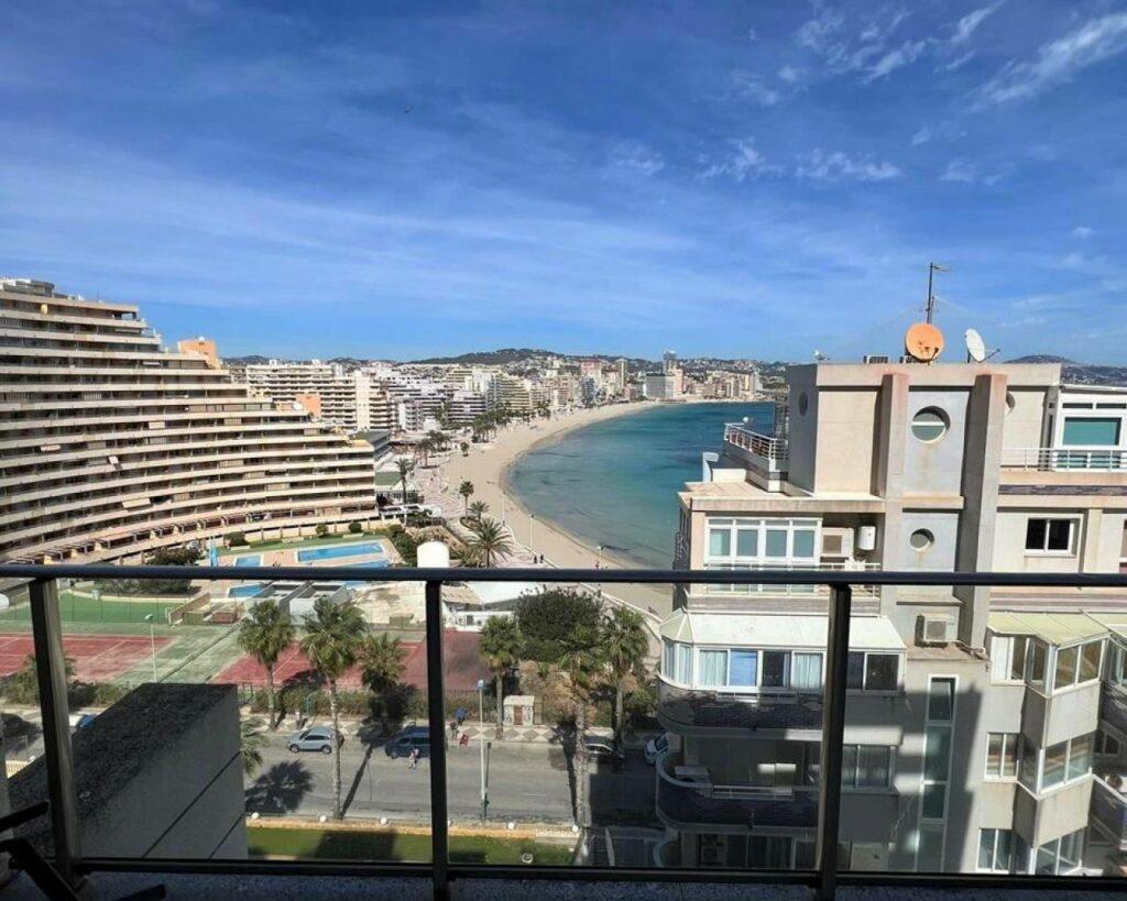 balcony, city view, sea and beach view