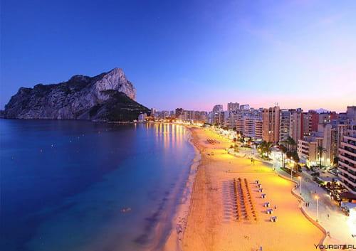 City of Calpe in Spain - the pearl of the Mediterranean