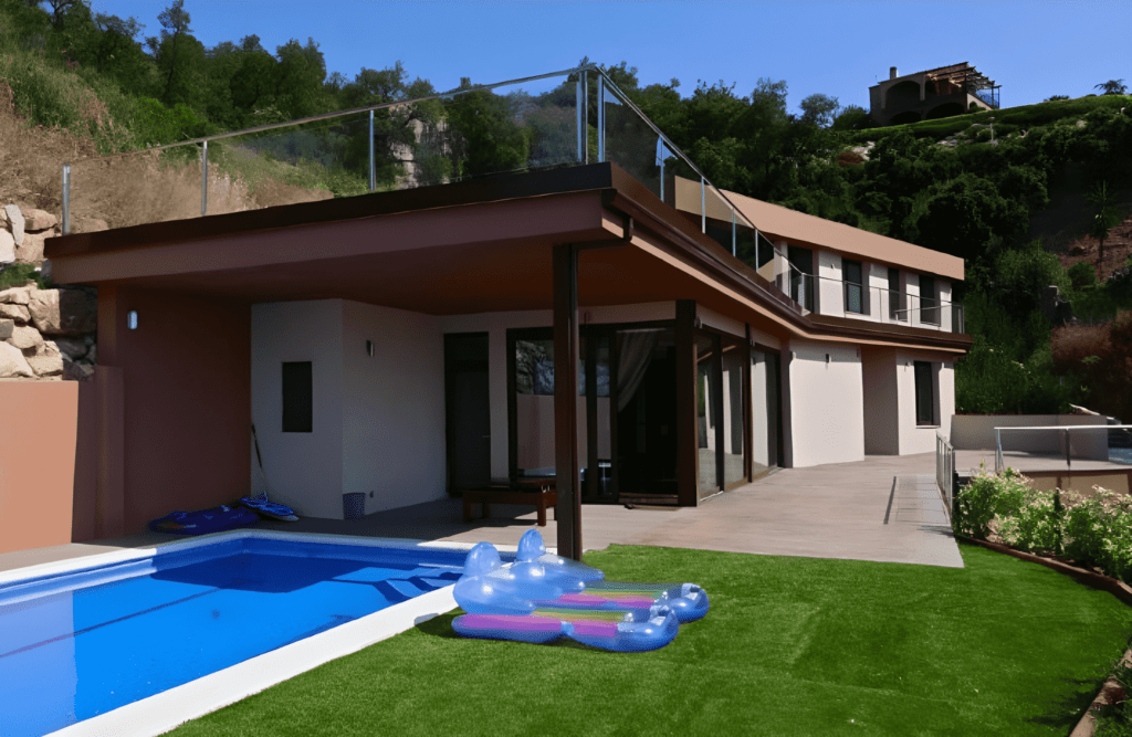 villa, terrace, swimming pool