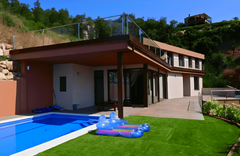 villa, terrace, swimming pool